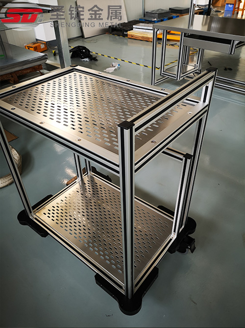 Aluminum alloy and stainless steel trolley